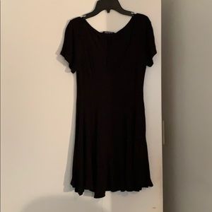 Black scoop neck t shirt dress